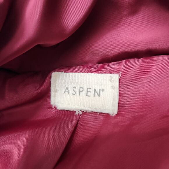 Aspen Quilted Puffer Vest Slim Fit Full Zip Sleeveless Pockets Burgundy Large - Picture 11 of 13